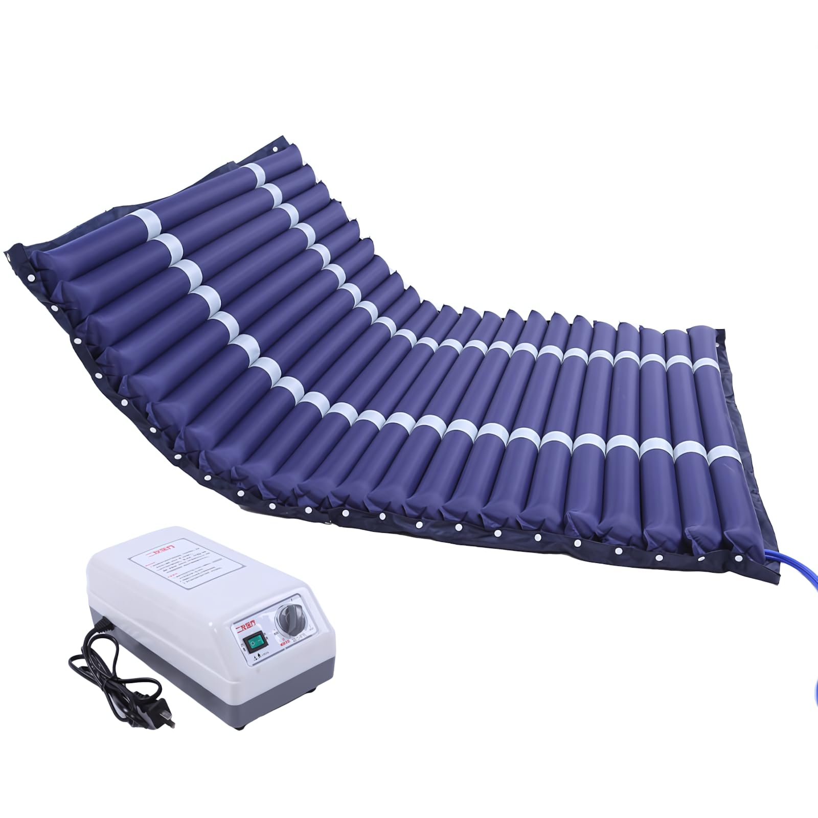 Colchón Antiescaras 195x90x10cm, Impermeable, Colchón de Presión Alterna con Silenciosa Bomba, Prevención de Escaras y Tratamiento de úlceras,130cm