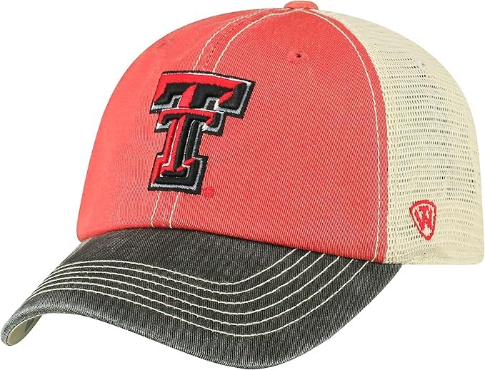 Collegiate Mesh Offroad Adjustable Hats (US Alpha One Size Texas Tch)