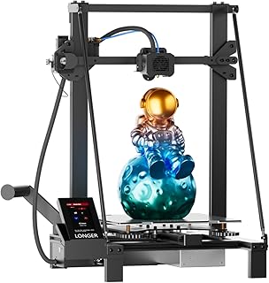 LONGER LK5 Pro Impresora 3D, con 90% Premontado, Tamaño de Impresión Grande 300x300x400mm, Plataforma de Vidrio de Carborundo, Silenciar la Placa Base, Código Abierto
