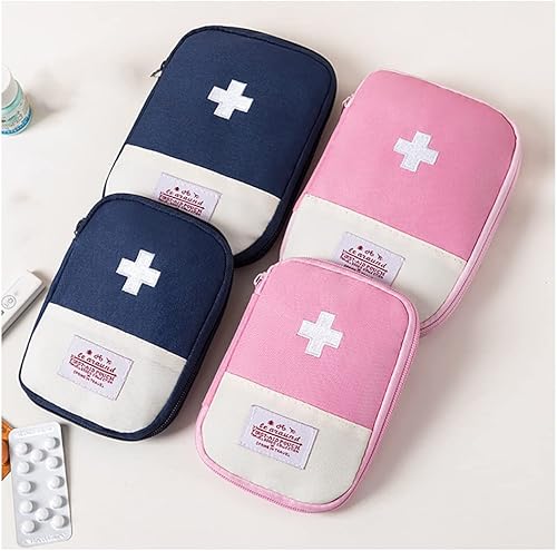 Miniatura 9 de Mini bolsa vacía de primeros auxilios, bolsa médica vacía portátil, bolsa de medicina vacía bolsa de almacenamiento de kit de emergencia vacía