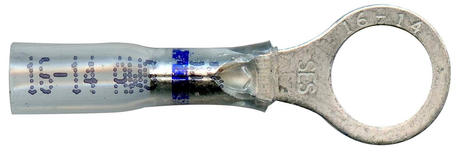 MonsterBolts - NSPA - Opti-Seal, Ring, 16-14 AWG, 3/8 Stud, 100 Pack