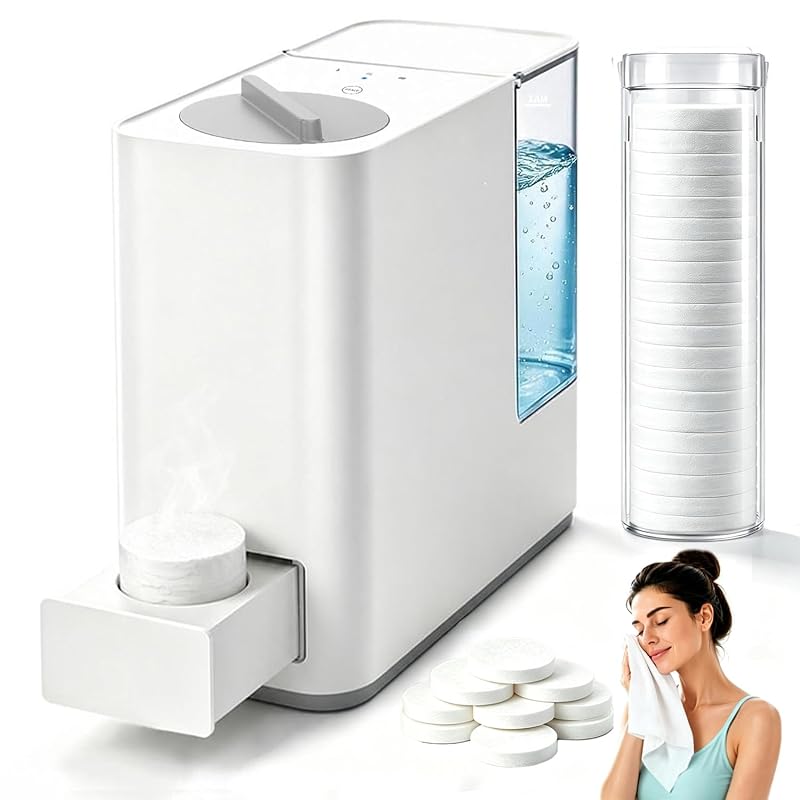 Gardon Aquecedor e dispensador de toalhas quentes com tanque removível e 20 toalhas comprimidas