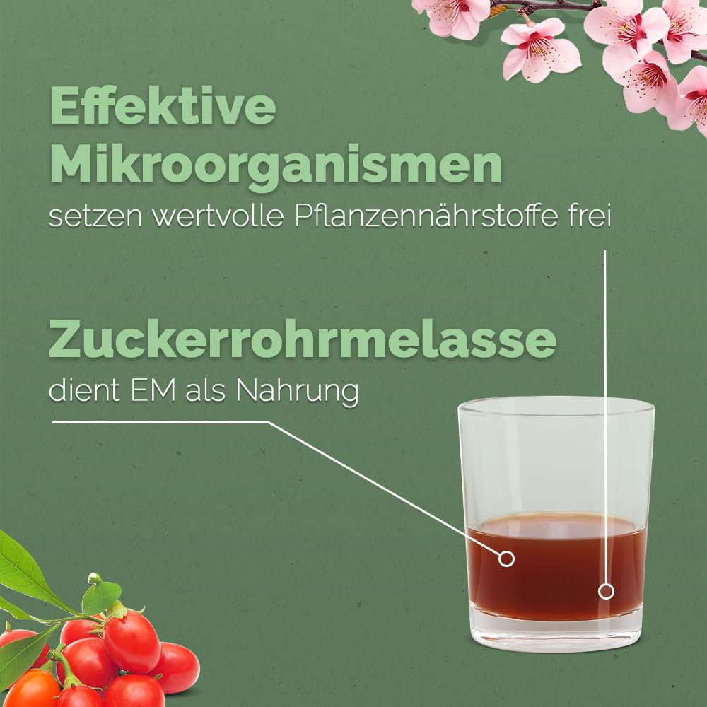 DIMIKRO Ursprung Urlösung - traditionell japanische EM Urlösung (Herstellung von EM-aktiv) Bodenaktivator mit Effektiven Mikroorganismen Bodenhilfsstoff (1 Liter)