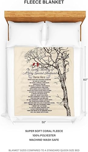 Miniatura 4 de 105Centuria Fakir Shop Piece of My Broken Heart Will Fall Back Into Place - Personalizar, manta, regalo conmemorativo, recuerdo, pérdida de familia,