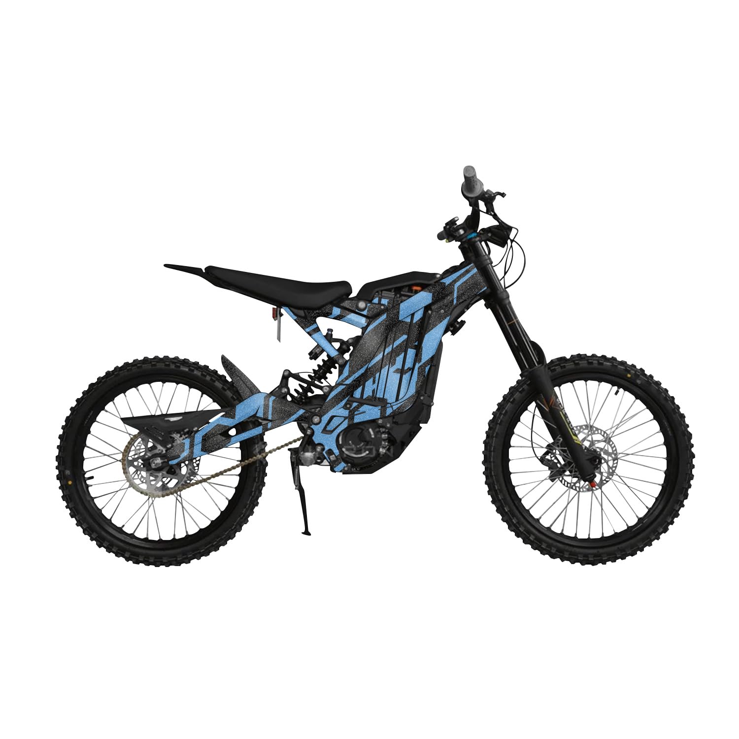 Glossy Glitter Surron Light Bee Graphics Kit Wrap - Blue Hex Parts - Sur-Ron Skin - Premium 3M Vinyl Protective Wrap Decal Cover - Easy to Apply | Crafted in The USA by MightySkins