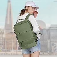 Vista 7 de coowoz Large Travel Backpack For Women Men,Carry On Backpack Flight Approved,Hiking Backpacks Waterproof Outdoor Rucksack Casual Daypack Travel Bag