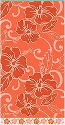 Toalhão de Praia Aveludada 78x150 Beach - Appel (Hibisco Tropical, 78 x 150)