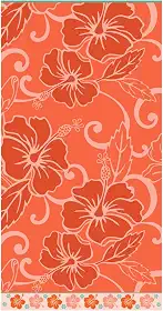 Toalhão de Praia Aveludada 78x150 Beach - Appel (Hibisco Tropical, 78 x 150)