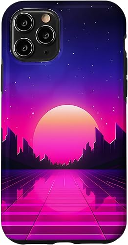 Miniatura 29 de Funda estilo iPhone 16 Retrowave Vaporwave Synthwave 80s