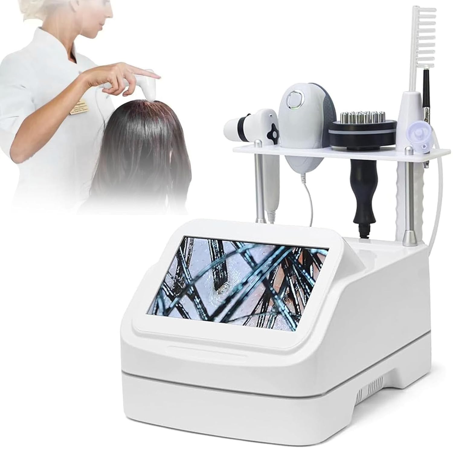 5 In 1 Scalp Skin Hair Follicle Detector,Advanced Scalp...