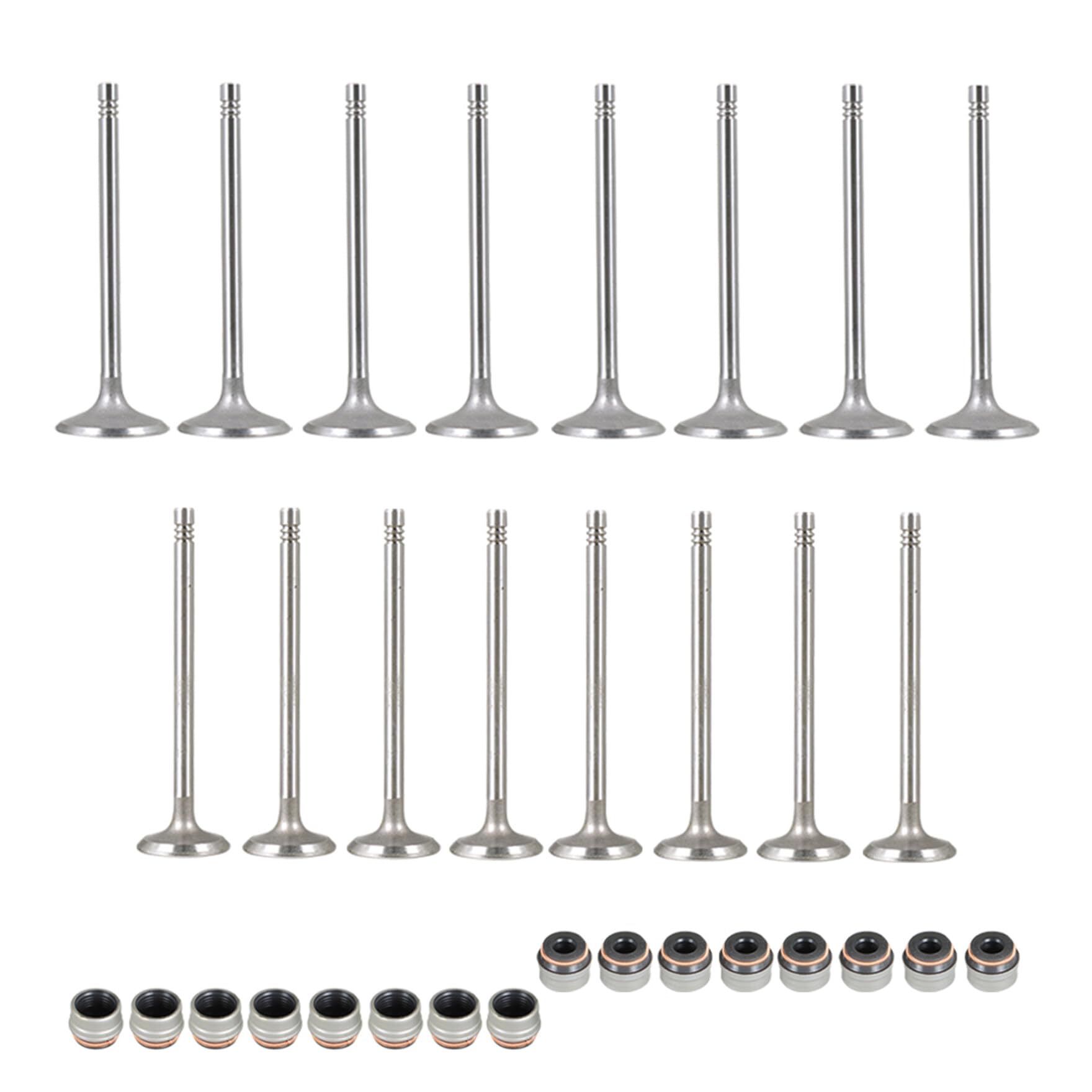 Sostituzione Del Kit di Valvole di Aspirazione E Scarico da 16 Pezzi da 6Mm per Audi A3 A4 A5 2.0T Muslimexayb