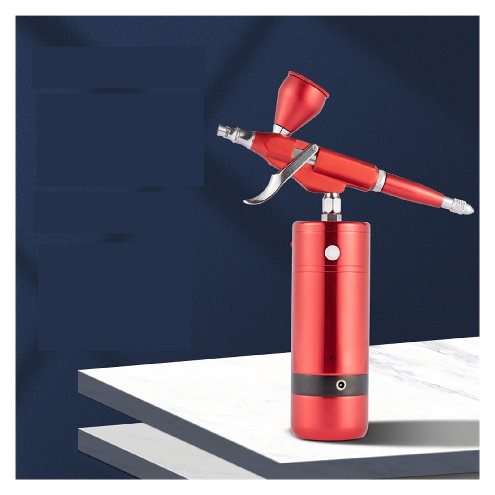 Un Tocco avvia Il Modello di Pompa ad Aria for aerografo Elettrico Che colora Il Tatuaggio aerografo del Salone di Bellezza per la Pittura di Graffiti, la Nail Art, Il Trucco(Black)