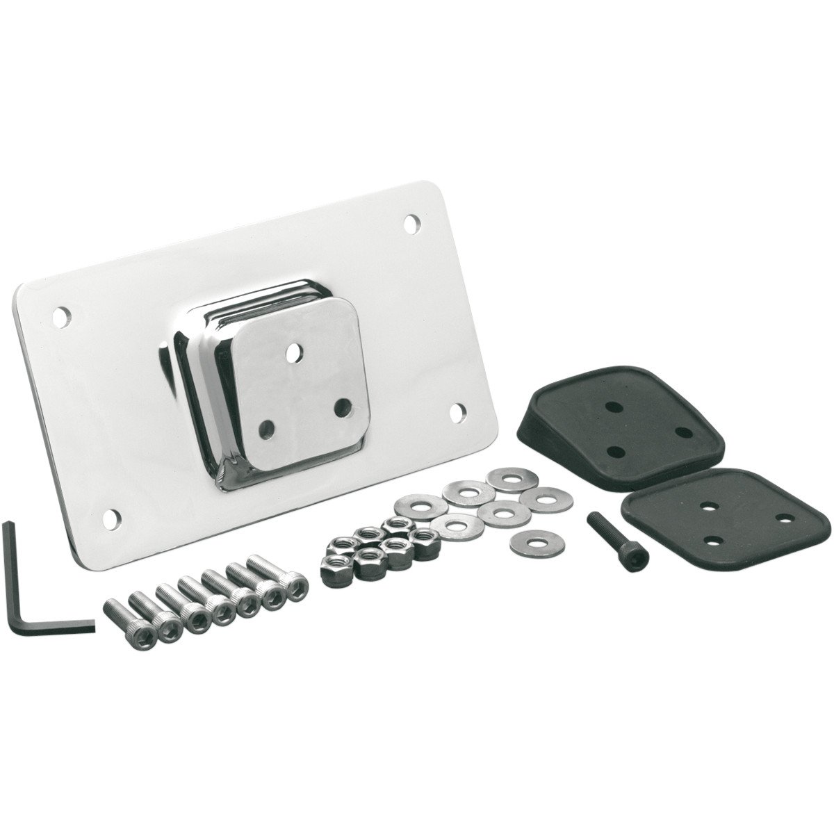 Supporto Montaggio Porta Targhe Cromato Laydown Per Harley DavidsonPersonalizzata