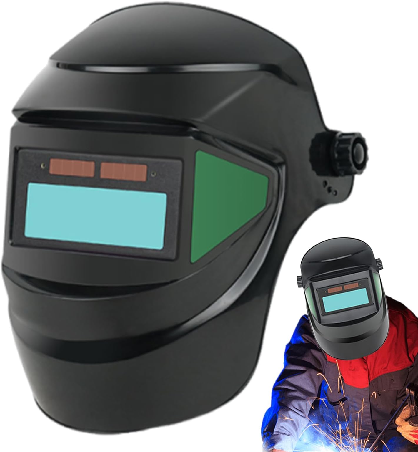 Welding Helmet Auto Darkening, Adjustable Welding Mask, True Color Auto Darkening WeldingHelmets, Wide Shade Welder Mask, 180 Degree Turn Over Eyes Protection Hood For Grind/Cut/Weld