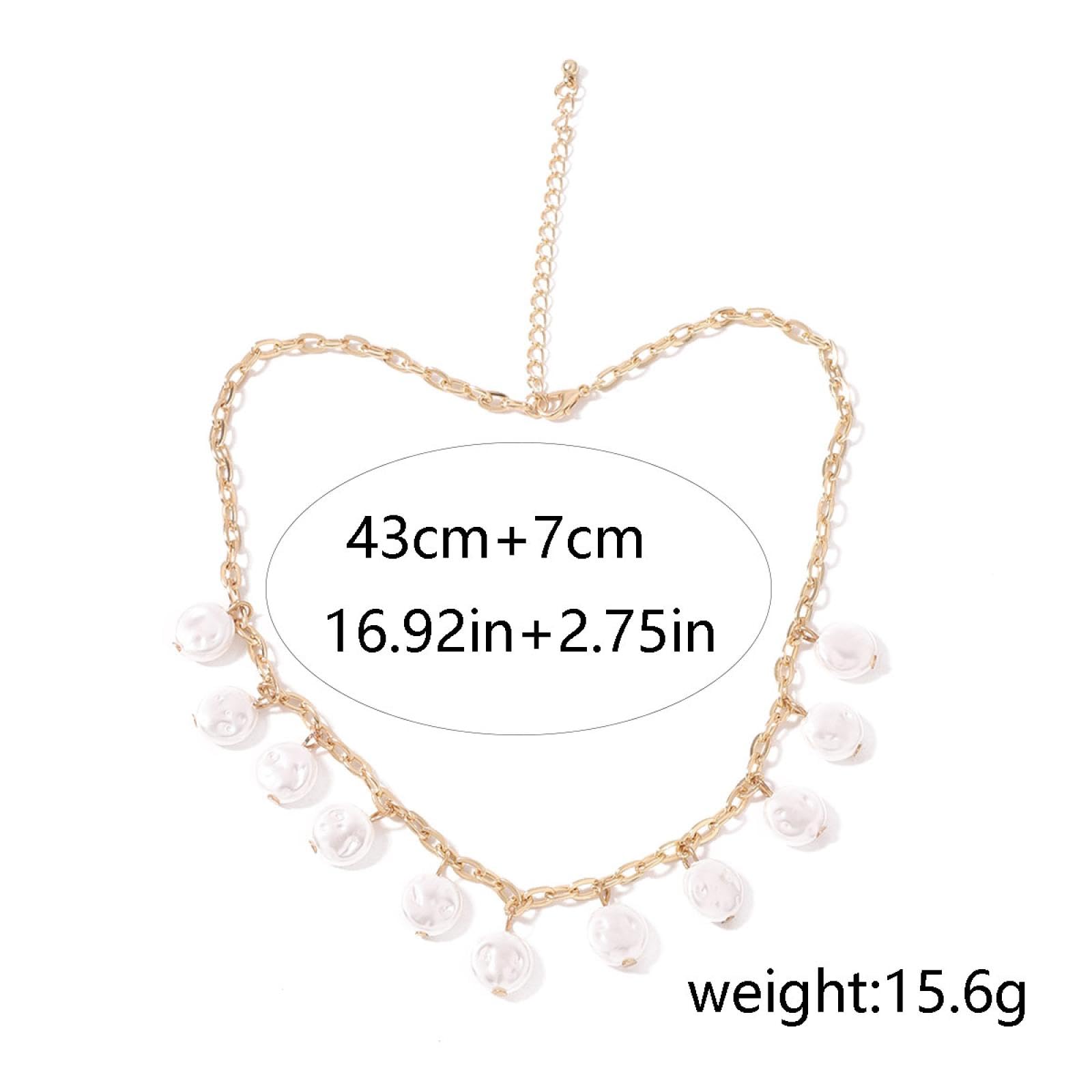 Anhänger Kette Männer Frauen Schmuck Böhmian Minimalistische Nachahmung Perlenkette