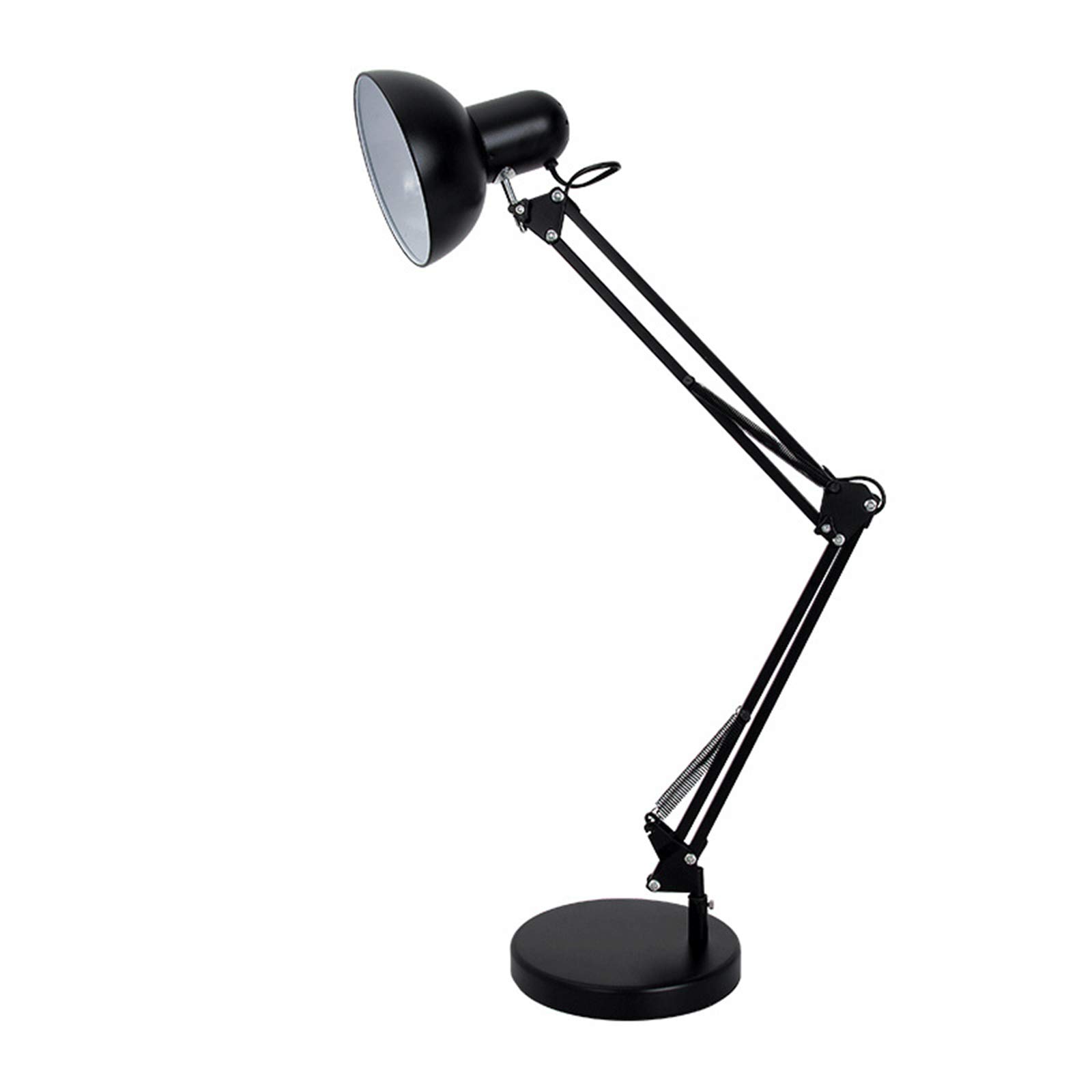 Lampada da Scrivania A LED con Braccio Girevole, Regolabile Lampada da Lavoro Tavolo per Architetti da Ufficio Lettura Artigianato,Nero