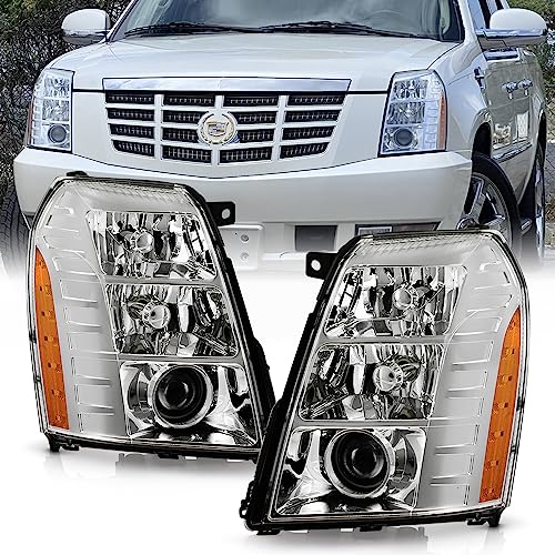 KEEKPO - For [HID/Xenon Type] 2007-2014 Cadillac Escalade Factory Style Projector Headlights Headlamps Pair Left+Right