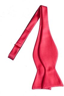 Tuxgear Mens Self Tie Bow Ties Plain Solid Adjustable Wedding and Prom 25 Colors