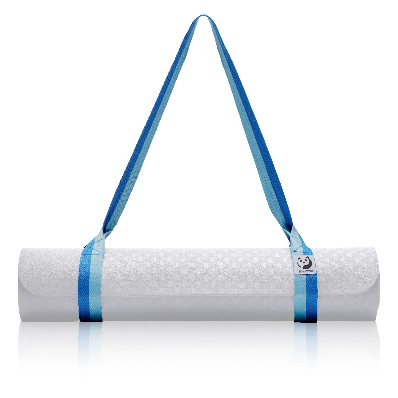 Slim Panda Cinghia Tappetino Yoga in 100% Cotone, Cinghia Stretching Gambe, Porta tappetino yoga regolabile(Tappetino Yoga Non Incluso)