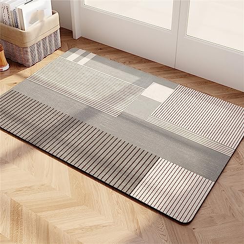 Alfombra baño 90x120cm súper absorbente, alfombrilla ducha lavable y antideslizante 2