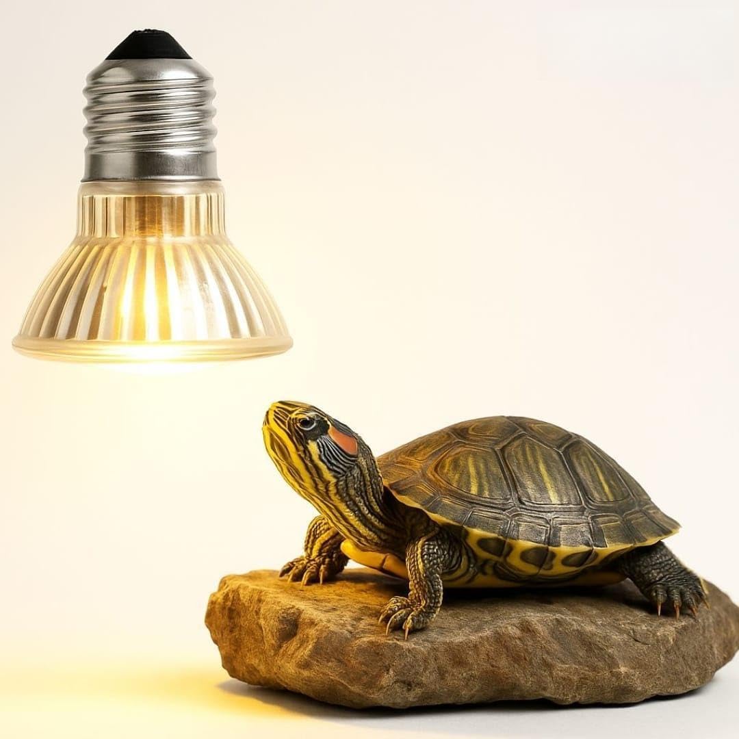 rizopets Reptile Heat Bulb, Full Spectrum UVA/UVB E27 Socket Base Basking Bulb for Turtle, Reptiles, Amphibians, Aquarium Tank & Terrarium (50 Watt, Pack of 01)
