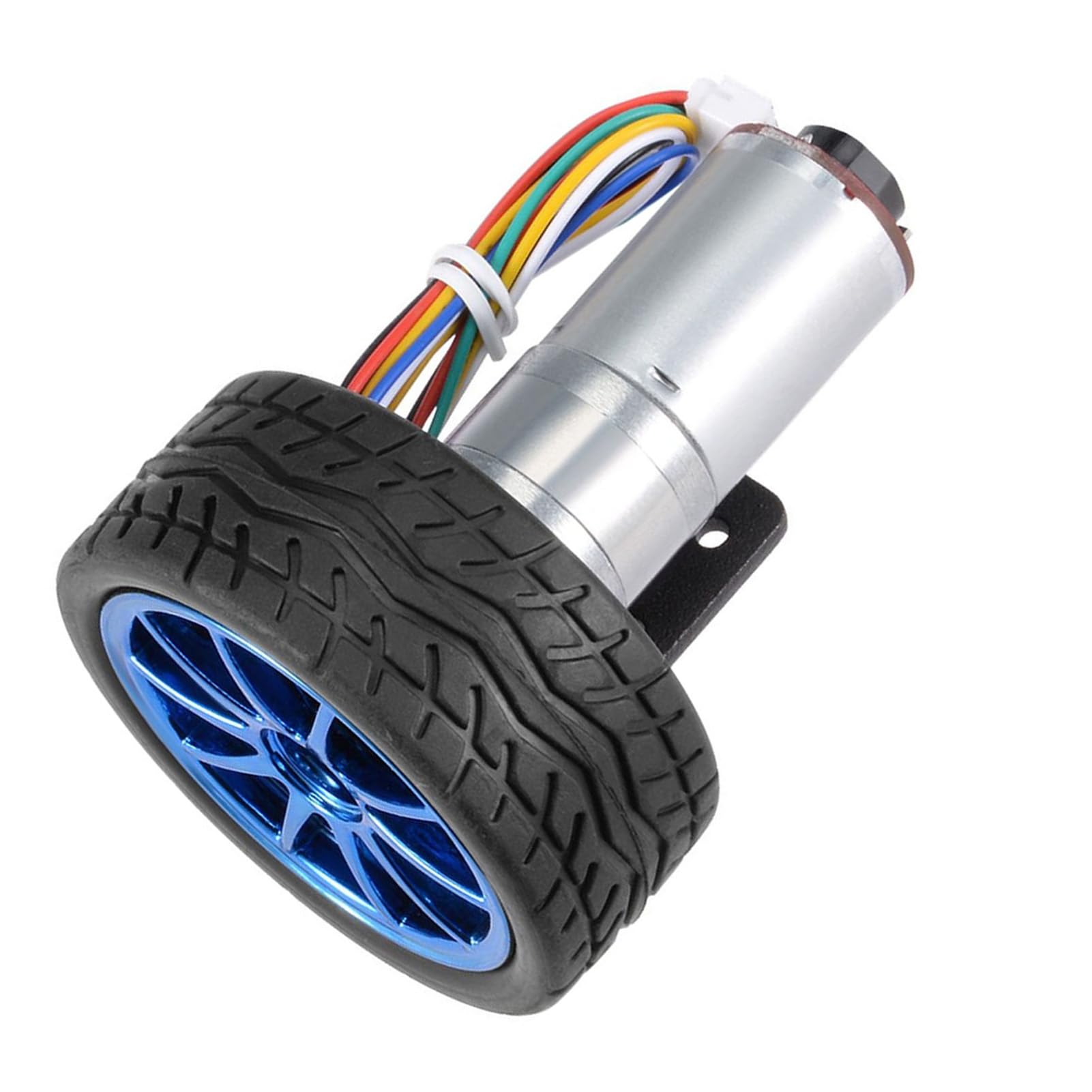 Kit de Moteur à Engrenages Encodeur DC 6V, 2 Pièces, Roue de 65mm, Micro Moteur de Réduction de Vitesse, Mini Moteur pour Voiture Intelligente, Modèle de Robot 100 Tr/min