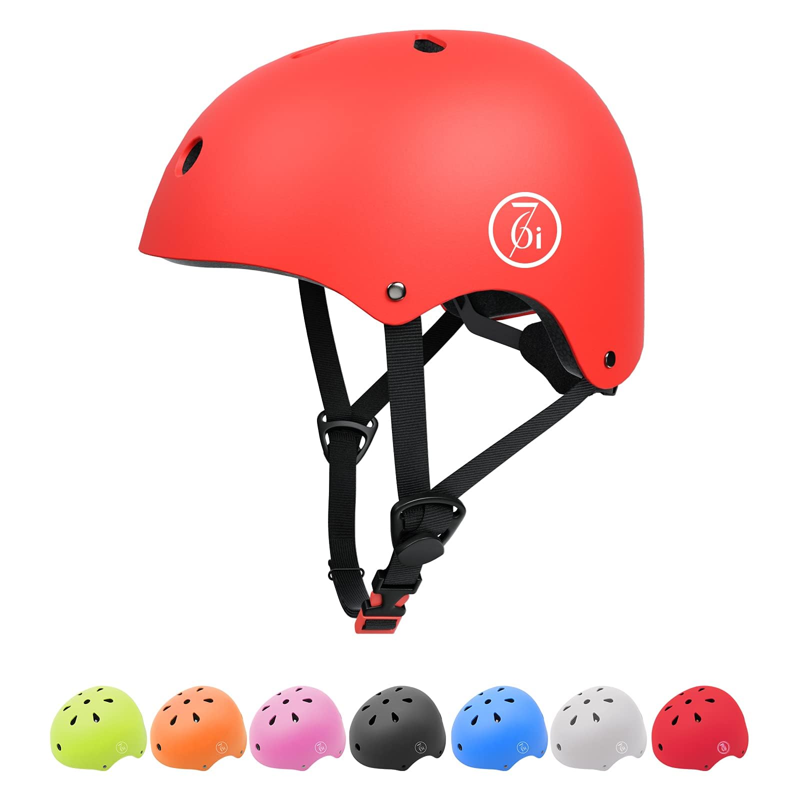 67i Bike Helmet Skateboard Helmet for Adult Cycling Bicycle Scooter Helmets for Men Women Adjustable Roller Skate Helmet for Multi-Sport Bicycle Scooter Inline Rollerblading Cycling Skateboarding