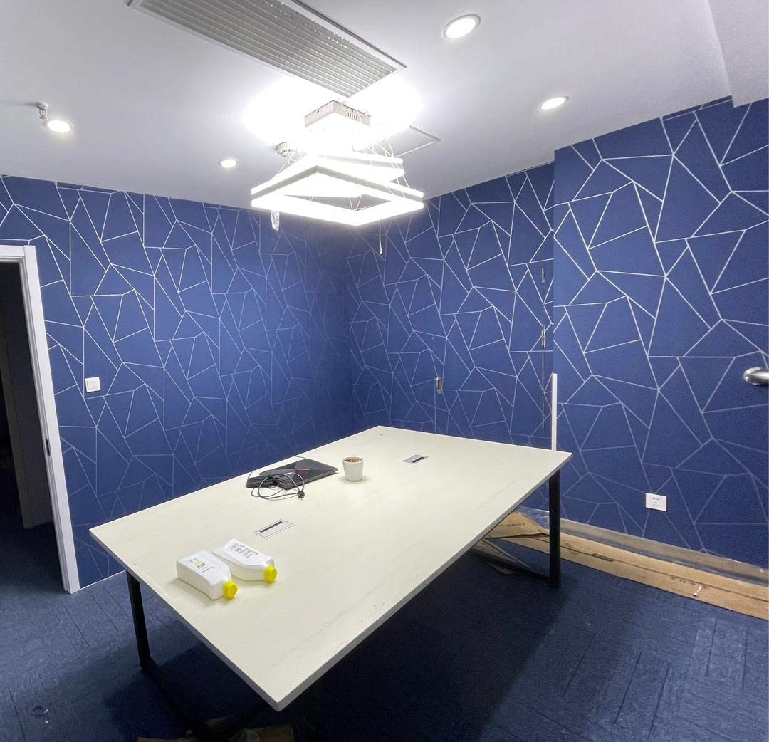 AZURE DECORS 200 X 45 CM Blue and Silver LINE SELF Adhesive Wallpaper - 9 SQFT.Approx. (B0CNTT7F3T) Amazon Price History, Amazon Price Tracker