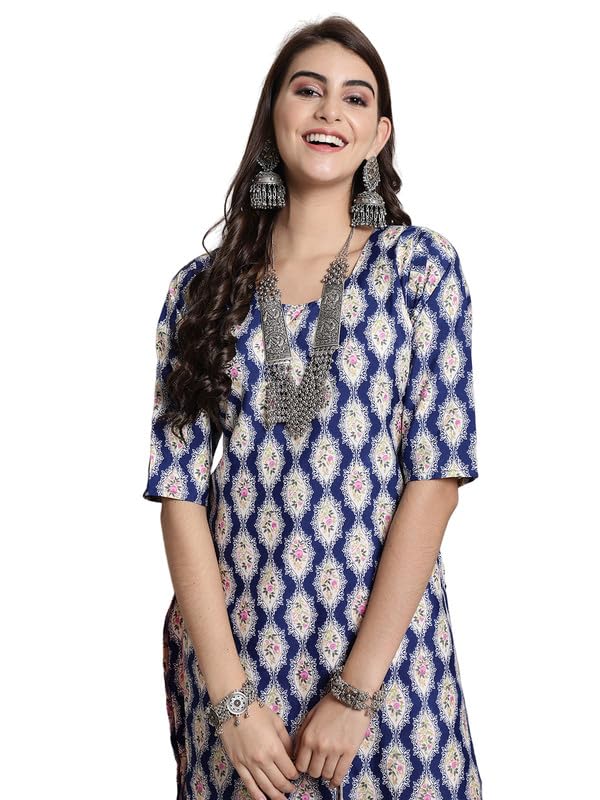 Image of 7Threads Kurti||Kurta for Women||Kurti for Women||Crepe Kurta||Kurti||Kurti Crepe for Women||Crepe Kurtis for Women||Kurtis for Women Kurtis for Women (Pack of 2)