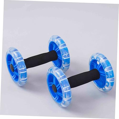 Miniatura 7 de Equipo de pérdida de peso Rodillo de ejercicio Pesos con mancuernas pequeñas Mancuernas para el hogar Rueda de rodillo de ejercicio Equipo de rueda