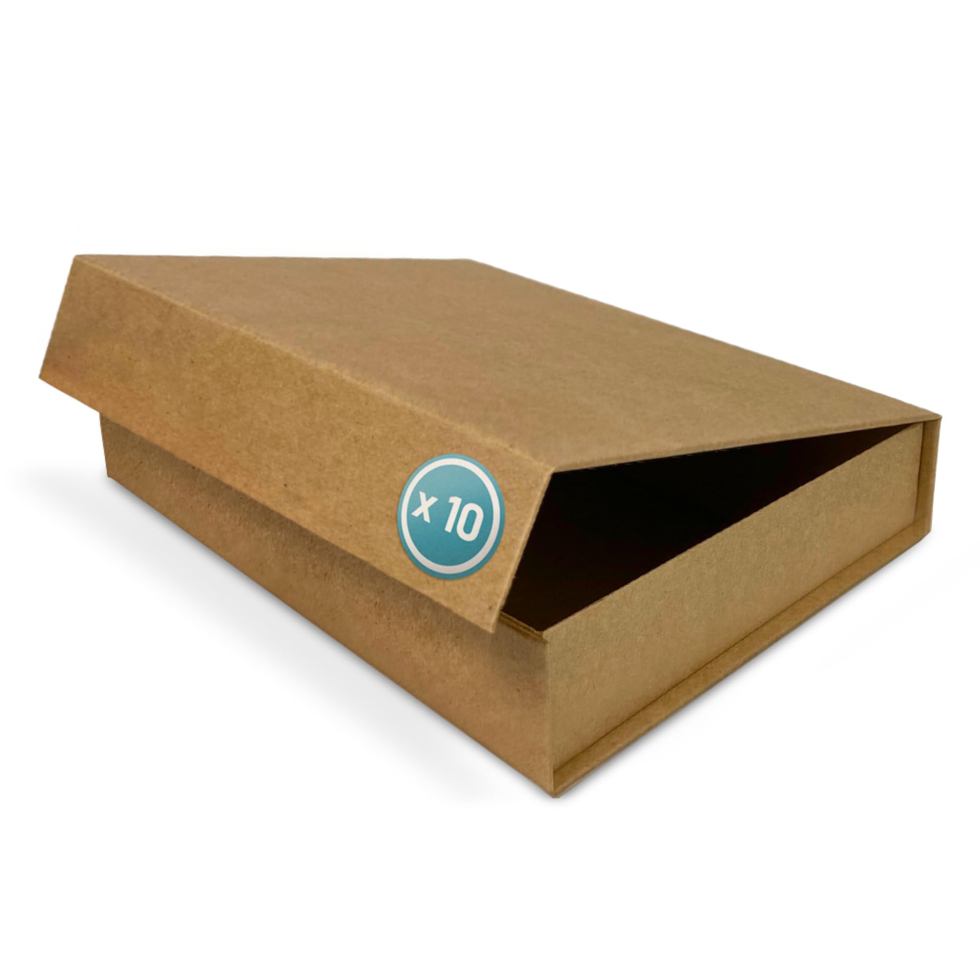 Verpackungswelt Scatola regalo con coperchio | 23 x 17 x 5 cm | Scatola regalo con chiusura magnetica | Perfetto per compleanno, matrimonio, Natale, nascita | Confezione regalo in marrone