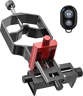 3-Axis High-Precision Telescope Phone Adapter - Digiscoping Adapter Smartphone Holder Metal Mount for Spotting Scope Binocular Monocular Microscope|Fits All Cell Phone Cameras/Max 2.4" Eyepiece