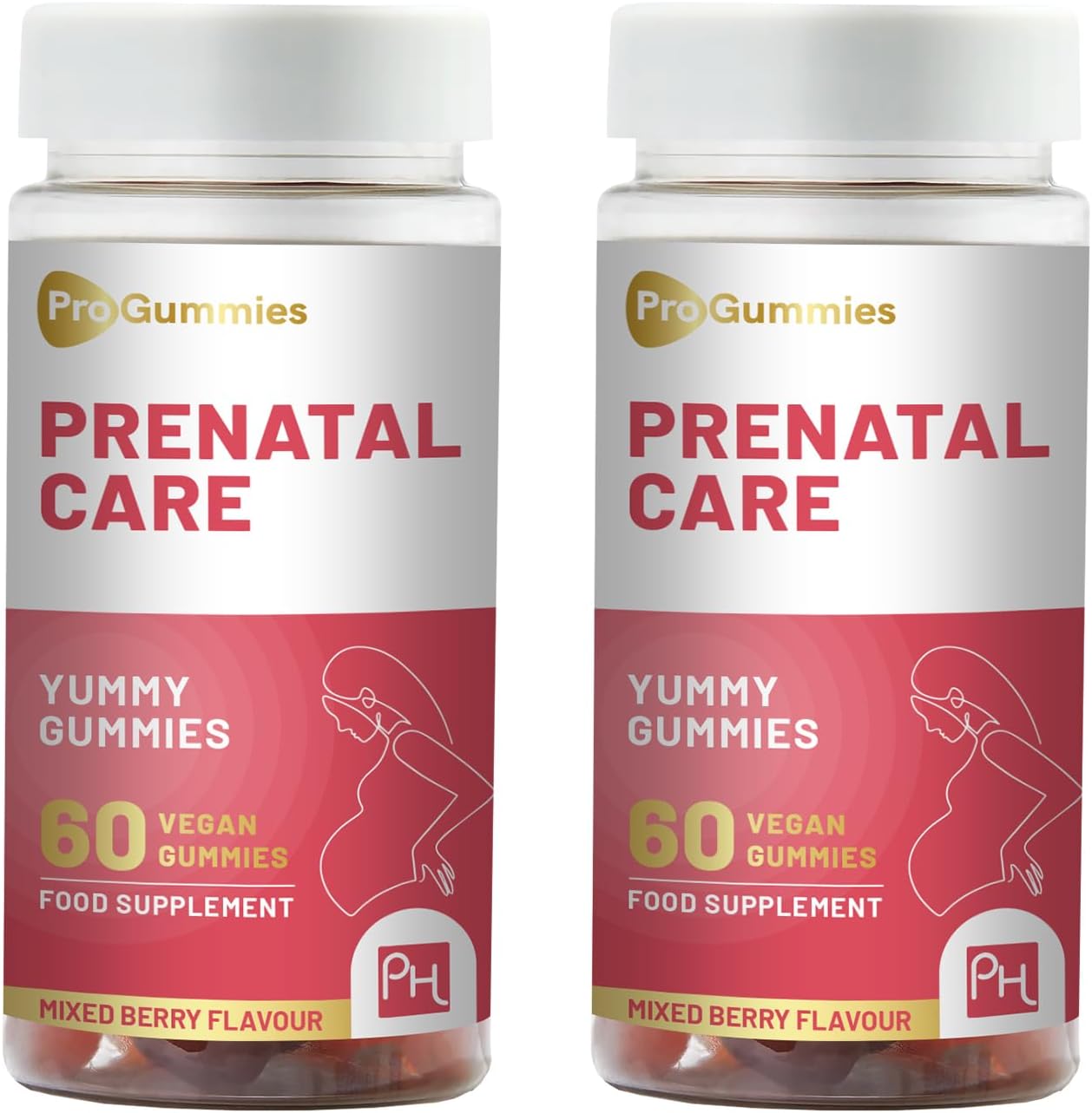 Prenatal Care Gummies | 60 Vegan Pack of 2 | Yummy with Essential Prenatal Vitamins & Minerals by Prowise Healthcare