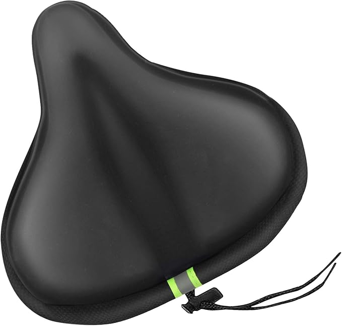 Memory Foam Bike Seat Cover, Extra Soft Gel Bike Seat Cushion Cover for