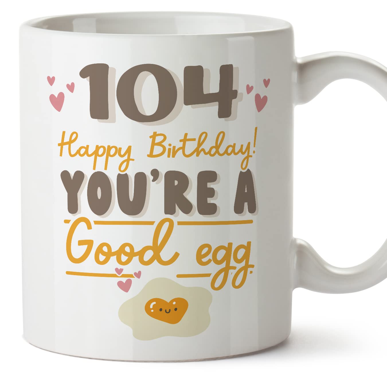 MUGFFINS 104 Birthday Mug - in English - Happy Birthday You're a Good Egg - Funny Anniversary Present - 11 oz — image 1