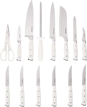 Cuisinart 77-17N Stainless Steel Chef's Classic Stainless, 17-Piece, Cookware Set & C77WTR-15P Advantage-Sets-Rivet, 15-Piece, White