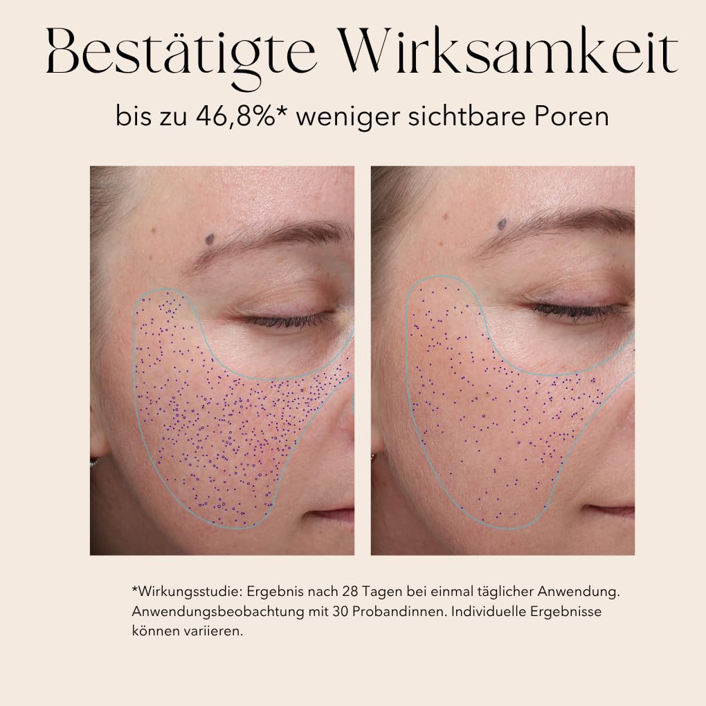 mellow NOIR Glow Mask 50ml | tägliche Nachtcreme | Reduziert sichtbare Poren & Rötungen | Für eine ebenere Haut | Spürbarer Sofort-Effekt | Vegan | zertifizierte Naturkosmetik
