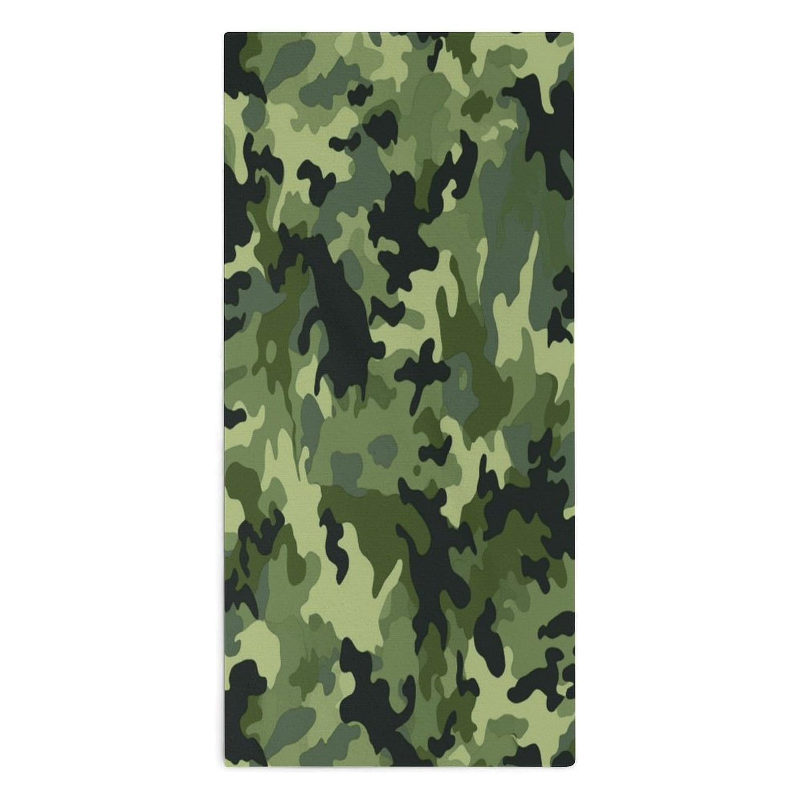 YUXBVKRS Camo Green Hand Towels for Bathroom 14x29 Inch