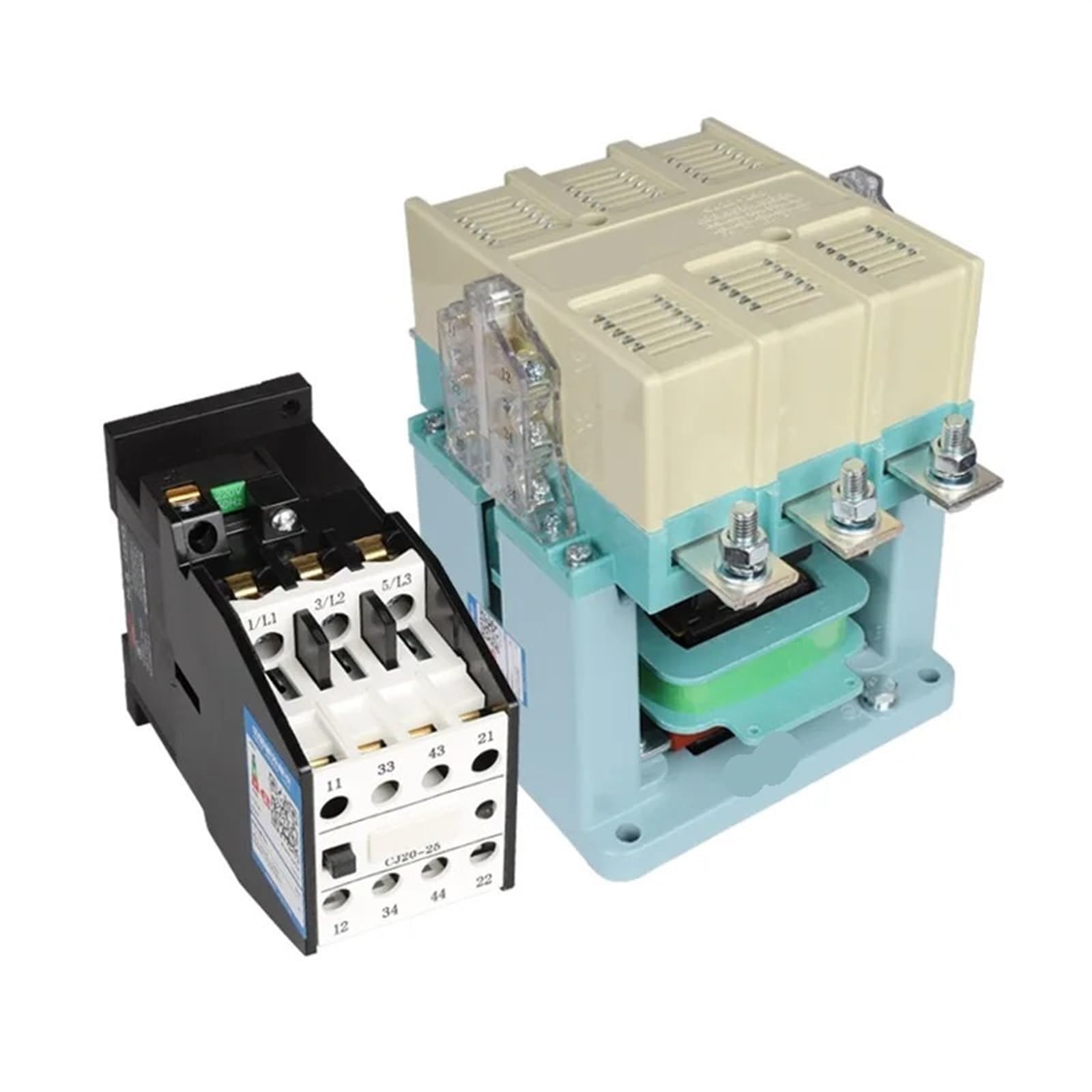 COSZWQDP 100A AC Contactor 3 Phase CJ20-100 2NO 2NC Coil Voltage 220V 380V 1Pcs(CJ20-100 AC 220V)