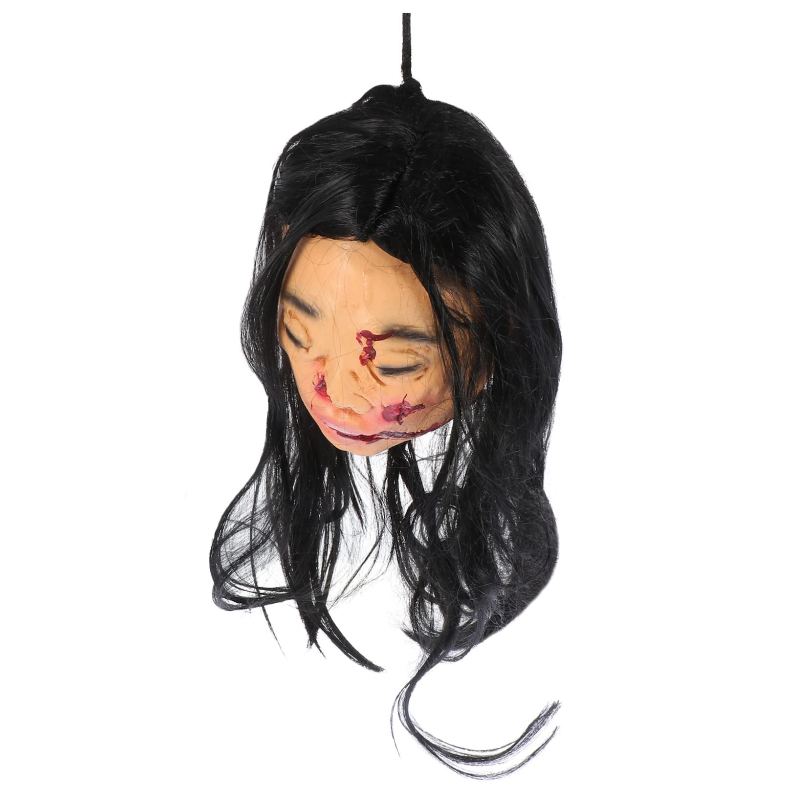 DECHOUS 1pc Hanging Ghost Pendant Horrible Halloween Prop for Spooky Decorations for Parties Events and Masquerades Light and Portable Design to Create Haunting Atmosphere