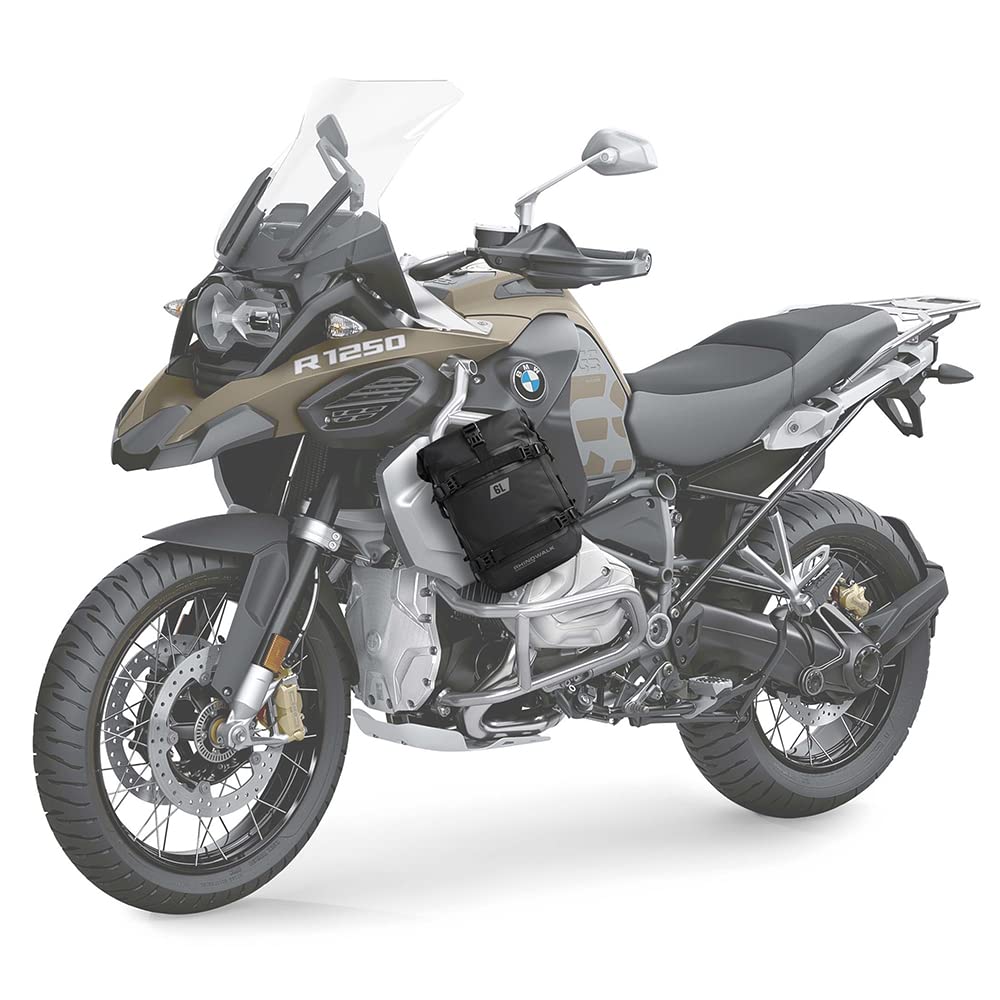 Rhinowalk Borsa multifunzione per moto 6L nero