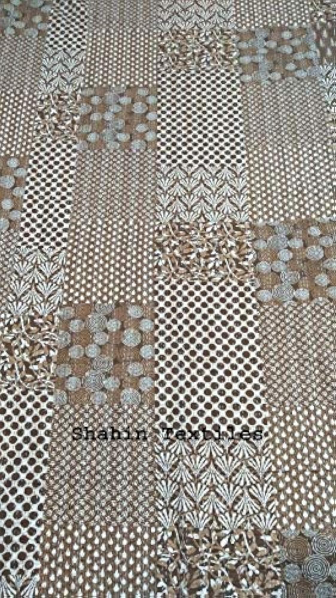 Handmade Multi Color Printed Kantha Quilt 60x90 Inch