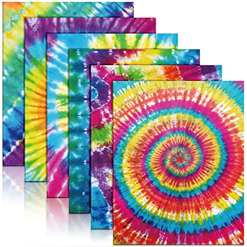 Chemises de poche tie-dye résistantes Outus - Lot de 24 dossiers scolaires à poches
