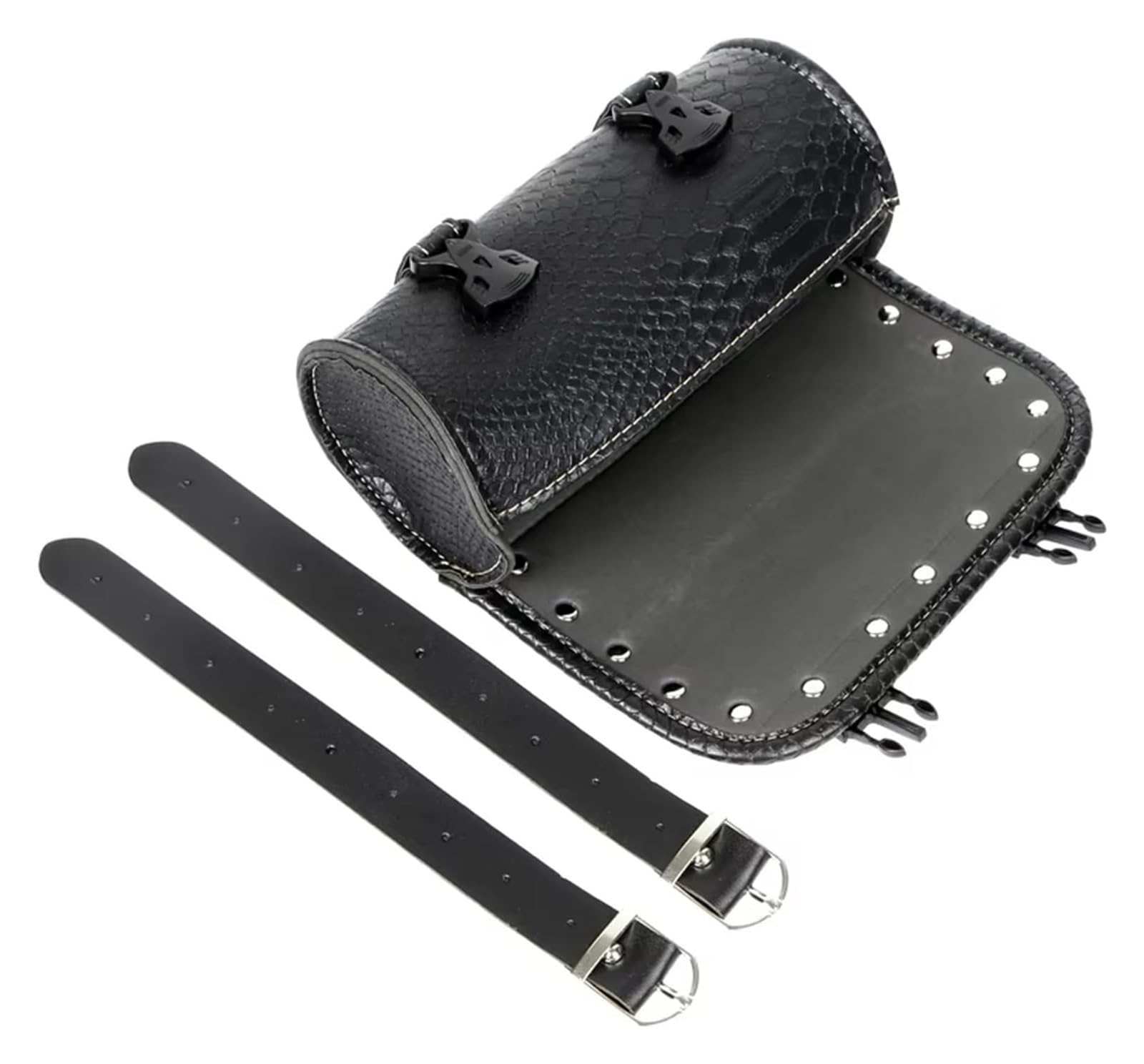 Moto Paraurti Borsa Moto retrò Similpelle Anteriore Portaoggetti Bagagli Sella Borsa