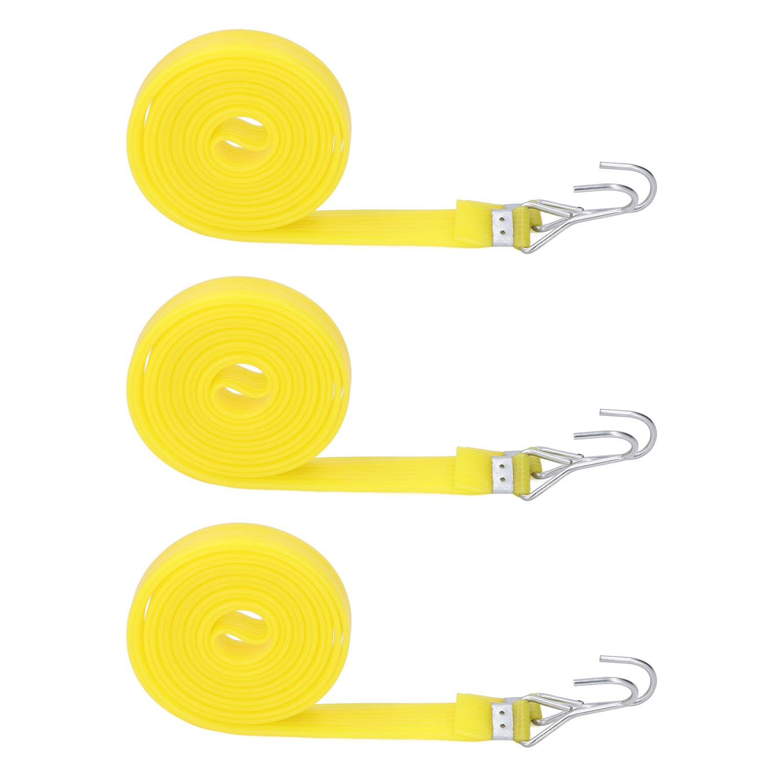 Generic Lot de 10 tendeurs robustes d'extérieur PEP de 2 cm de large, conçus pour sécuriser les marchandises sur les voitures, motos, cordes d'arrimage faciles et fiables (4 m)