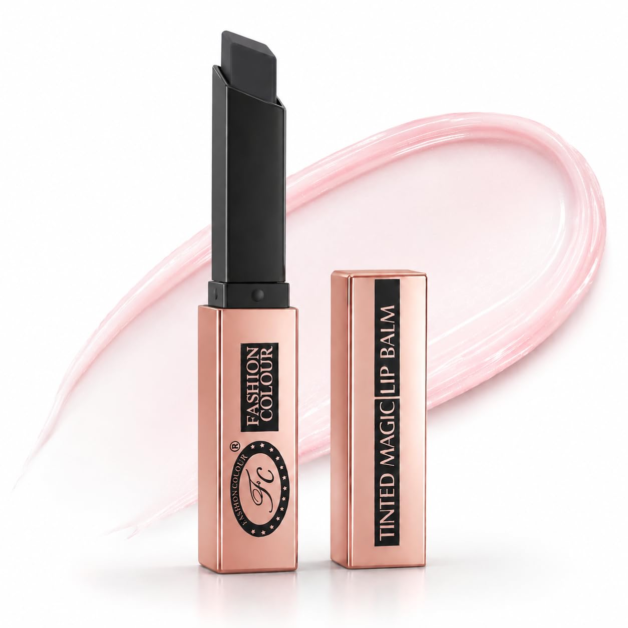 Fashion Colour Tinted Magic Lip Balm (3g) | Black Lipstick With Glossy Pink Payoff | Long Lasting Nourishment | Enriched Nourishing Oils | Unique Pink Shade Based on Skin's PH | Vegan & Paraben Free-image-4