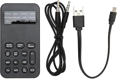 Miniatura 7 de Cambiador de voz portátil, cambiador de voz de micrófono de mano con 8 efectos de sonido, ricos modos de escena de simulación para teléfono celular,