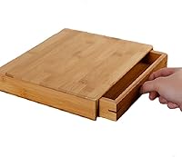 Vista 5 de Caja de té Puer Palet de bambú natural Pu'er Tea Cake Brick Breaking Tray Estuche de bambú - Paquete de pastel de té Puerh Caja de regalo hecha a