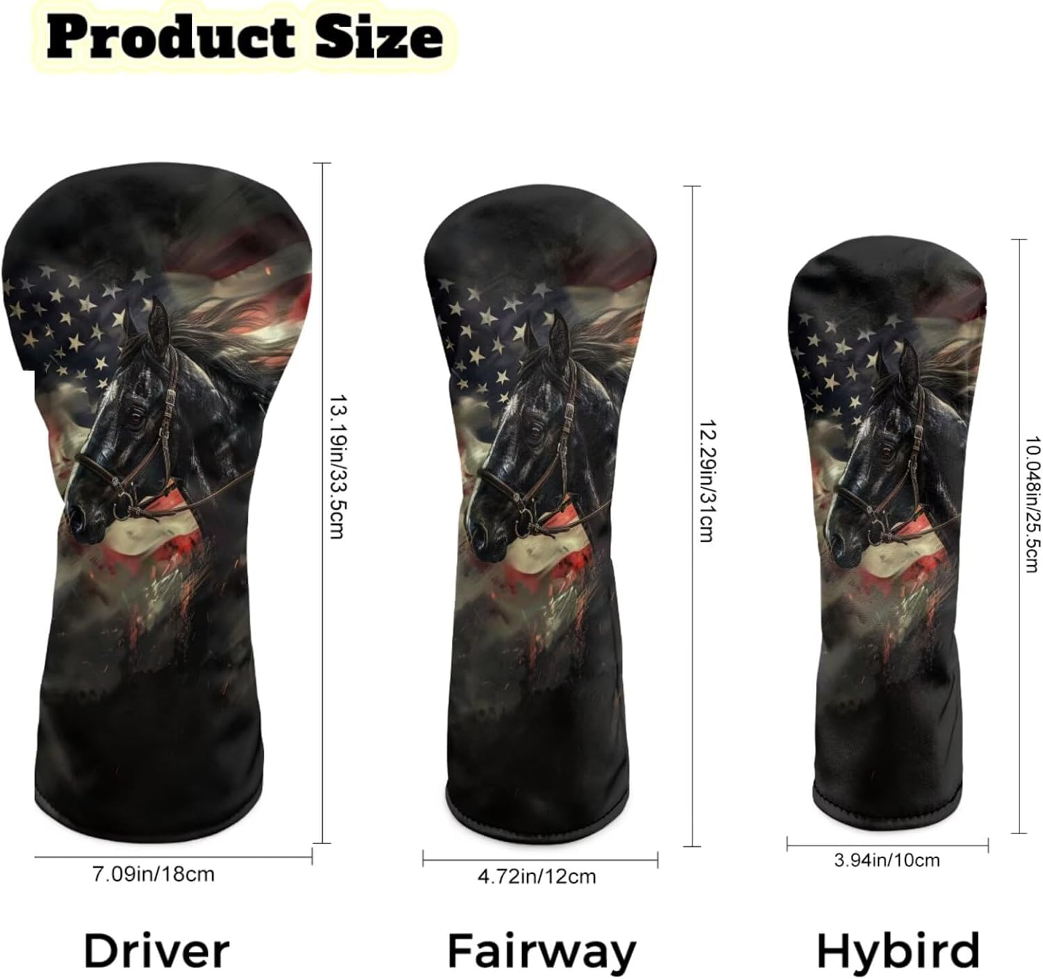 Rnyleeg Golf Club Head Covers Kids Golf Club Covers for Boys Girls Leather Driver Cover 3 5 Wood Headcover Hybird Headcovers