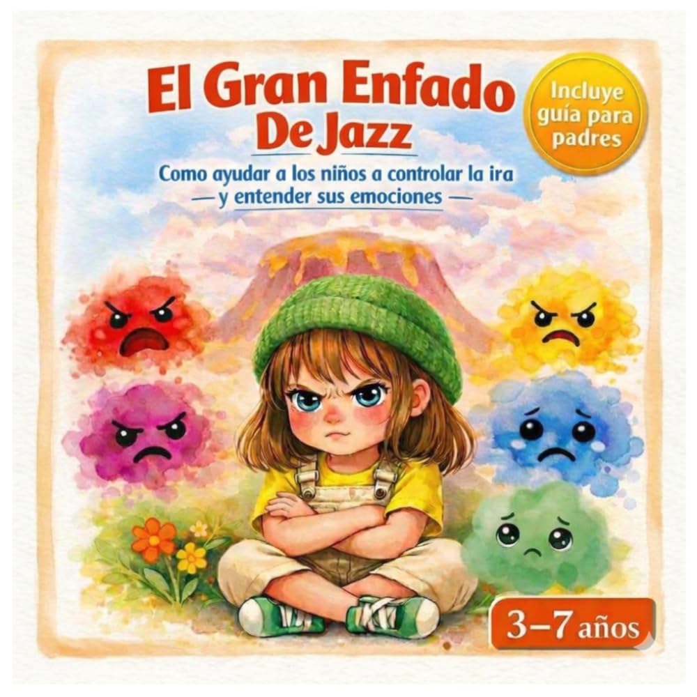 El Gran Enfado De Jazz: Un cuento infantil para aprender a gestionar la ira, las rabietas y la grustración: Guía de educación emocional para una crianza respetuosa.